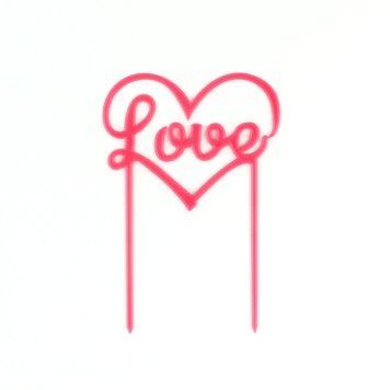 Топер Love (9 х 11 см) 972 фото
